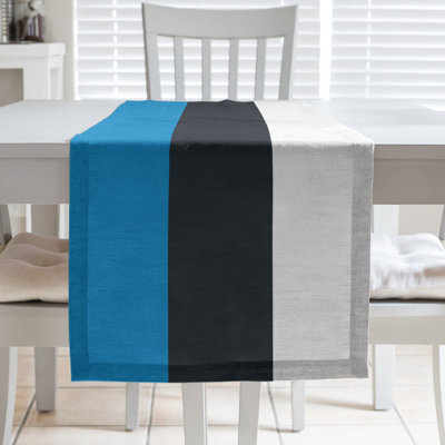 Carolina Football Stripes Table Runner