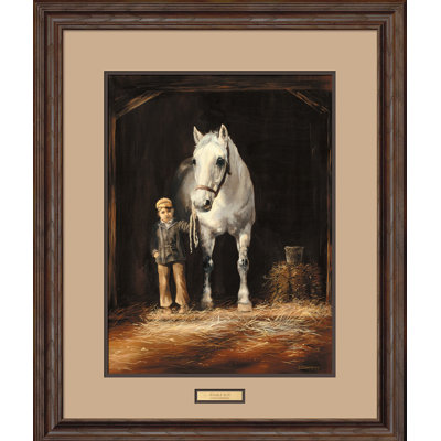 « stable garçon » par chris cummings, reproduction d’art encadrée