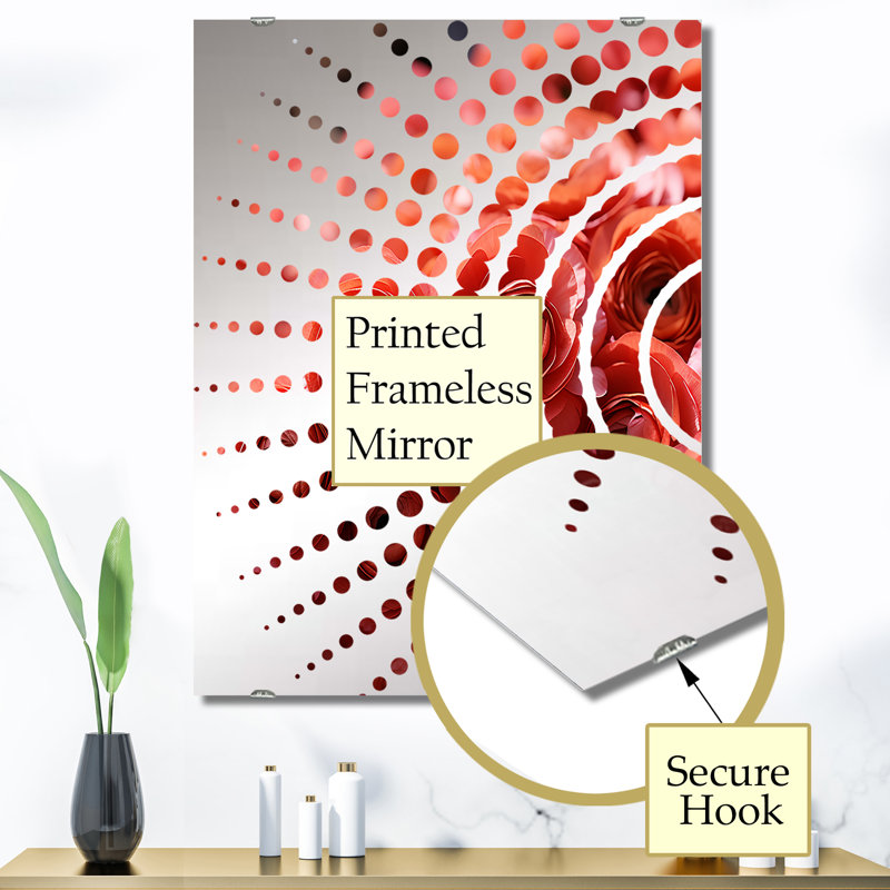 Adiraica - Miroir mural Renoncule MIR141662, 40 po x 30 po