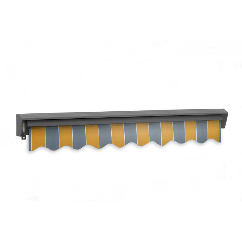 Advaning Classic Series 10'x8' Motorized Remote Controlled Retractable Awning, 9.8" H x 120" W x 96" D