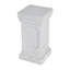 Support pour plante 19,25 po H Classic, piédestal en oxyde de magnésium blanc antique pour l'intérieur et l'extérieur, présentoir décoratif pour plantes