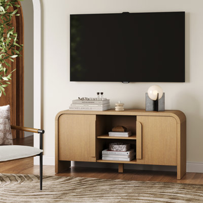 Modern Minimalist TV Stand For Tvs Up Tp 50" With Storage