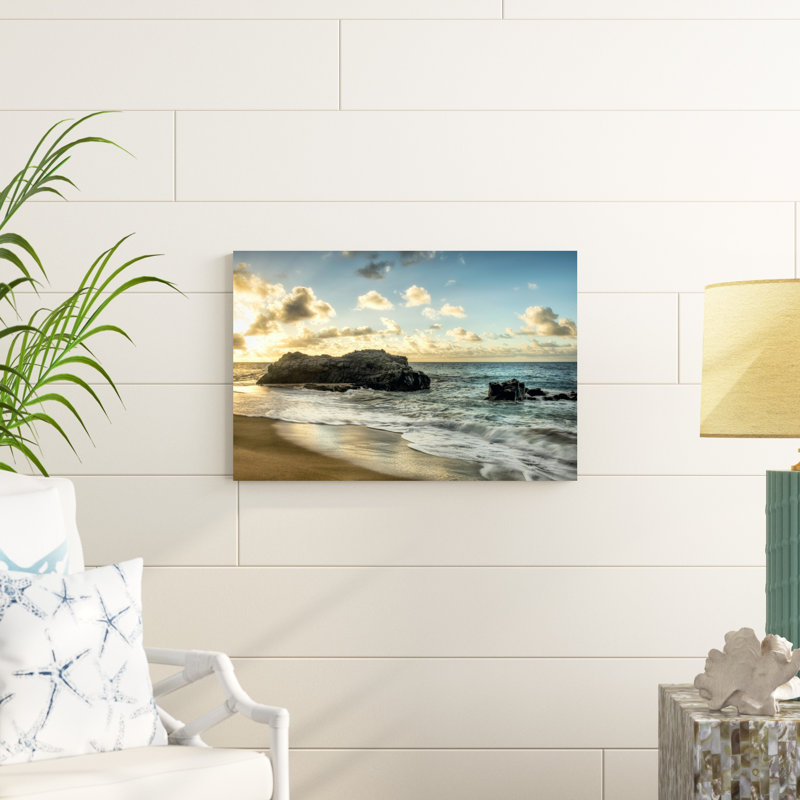 Coucher de soleil à la plage de Lumahai par Danny Head - photographie sur toile tendue, H 20 po x l 30 po x P 1,25 po