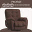 Fauteuil inclinable électrique Power Lift avec massage vibratoire et fonction de chauffage avec port de charge USB et 2 porte-gobelets cachés A + B + C-97840625
