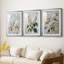 FLORAL Series CCXLV III - Impression personnalisée de qualité supérieure avec passe-partout - 3 pièces-1154209176