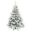 Artificial Christmas Tree with 150 LEDs Green PE and PVC-1150986141-1150986143