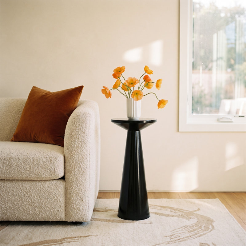 Alrick Iron Top End Table