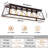 6-Light Metal Flush Mount Rectangular Ceiling Light-478585641-483254897-483254902