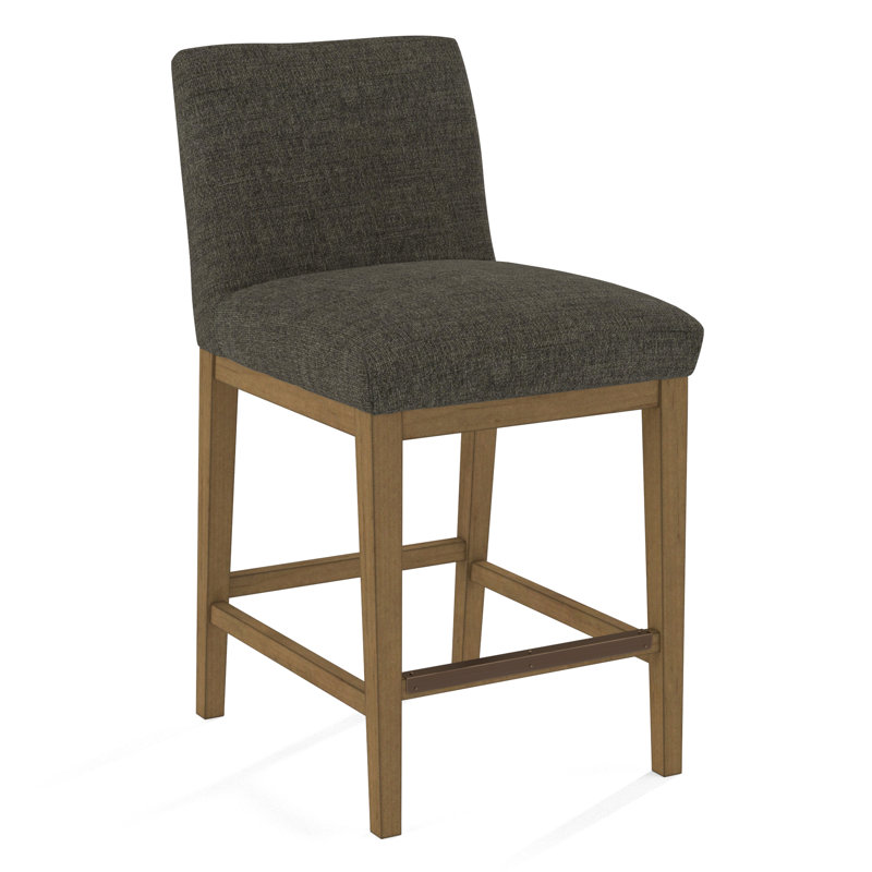 Upholstered Stool, Evolution Silver Fox, Beachwood