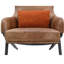 Amos Leather Accent Chair