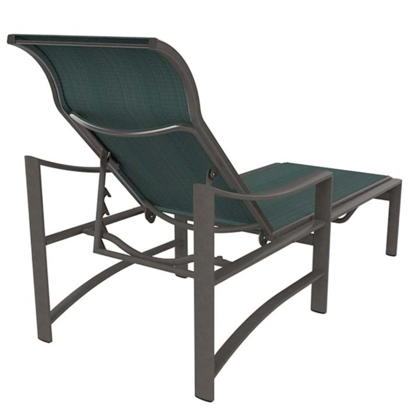 Kenzo Outdoor Metal Chaise Lounge, Mia II, Graphite