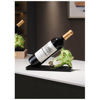 Amnen Tabletop Wine Bottle Rack Green