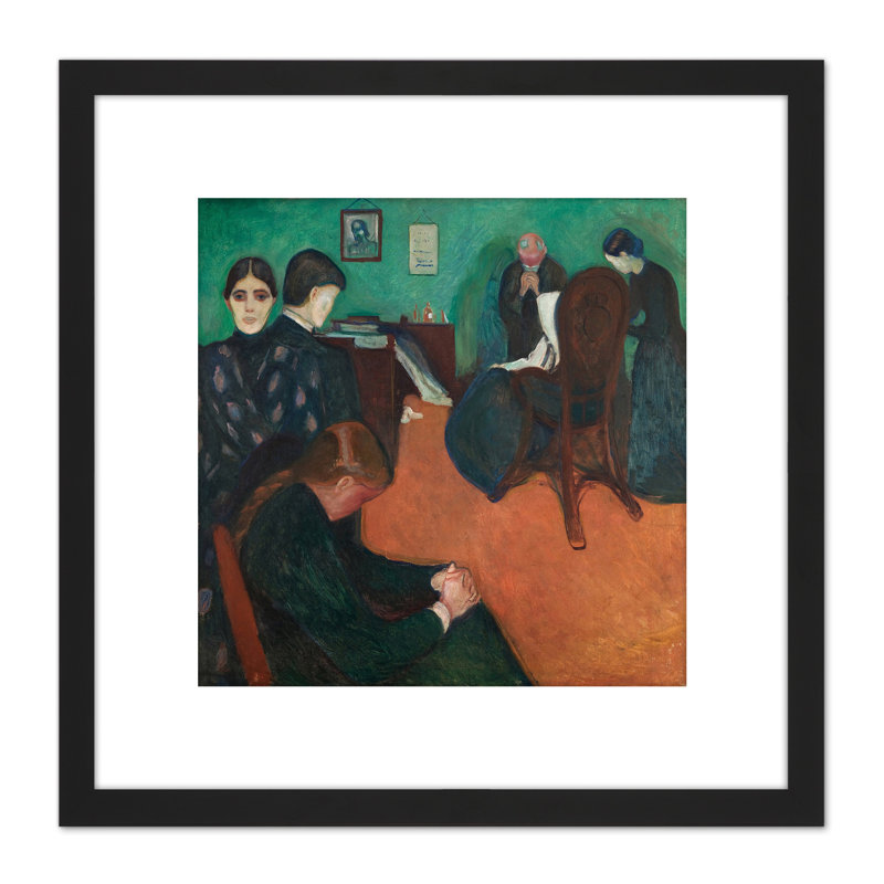 Death In The Sickroom by Edvard Munch - Single Picture Frame Painting