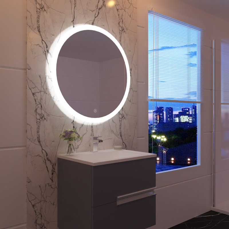 Archuleta Flat Wall Mirror, 80cm H x 80Cm W