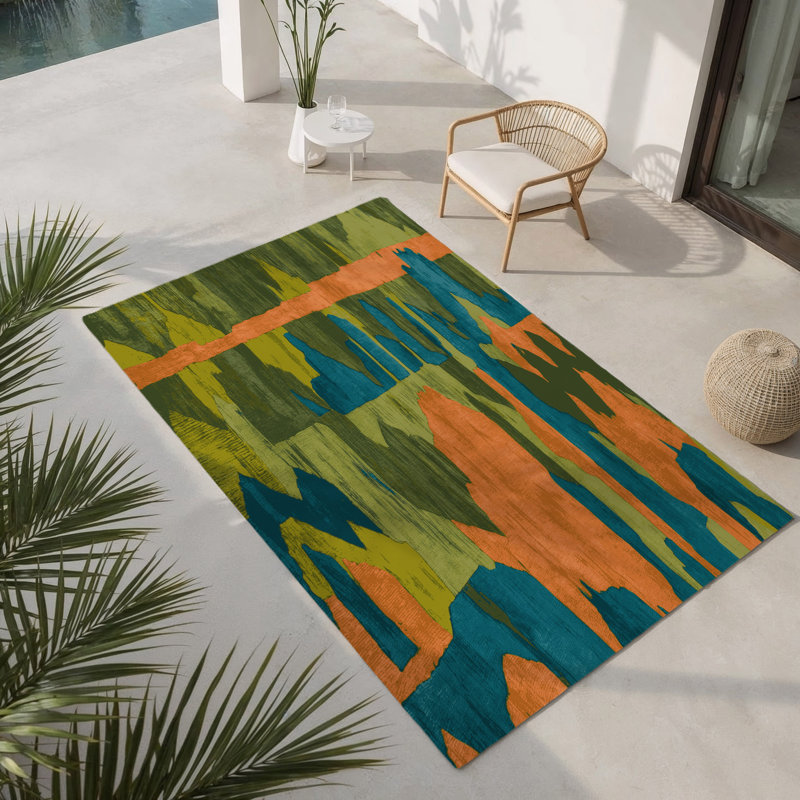 Aurora Prime Drift Indoor And Outdoor Area Rug, Rectangle 3' x 5'