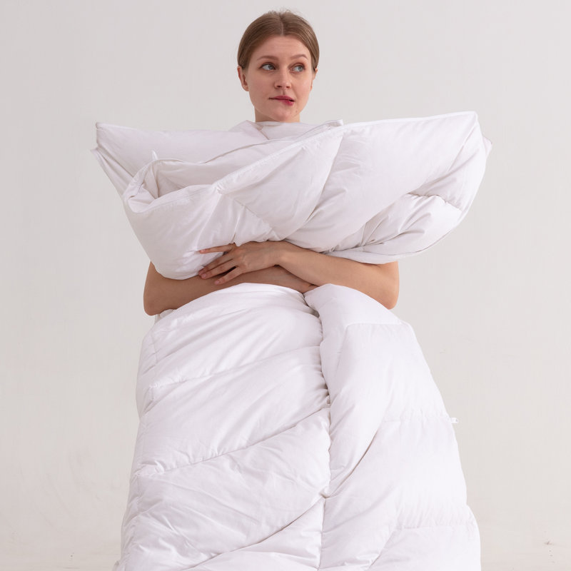 Édredon en duvet d'oie Latitude Run® Premium, mi-chaud pour toute l'année, Roi