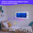 Bubble Wall – Rectangular Water Curtain Panel with 8 Color-Changing Lights, Dual-Frequency 3D Sound, Ideal for Sensory Rooms, Schools, Daycares, and Homes