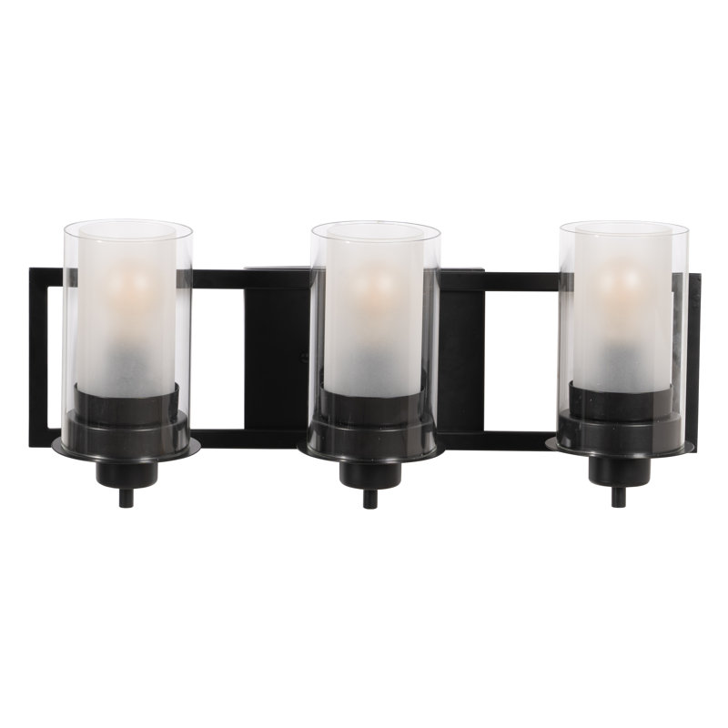 Ausma Iron Candle Wall Light, Satin Black