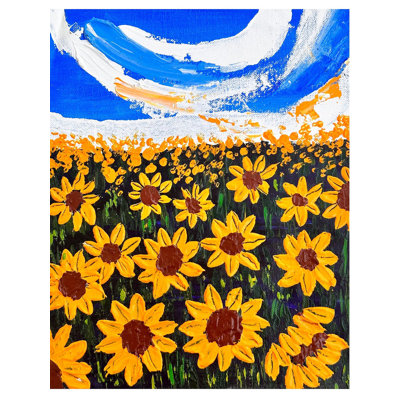 Sunflower Baug | Acrylic On Canvas | Painting By Shaily Verma