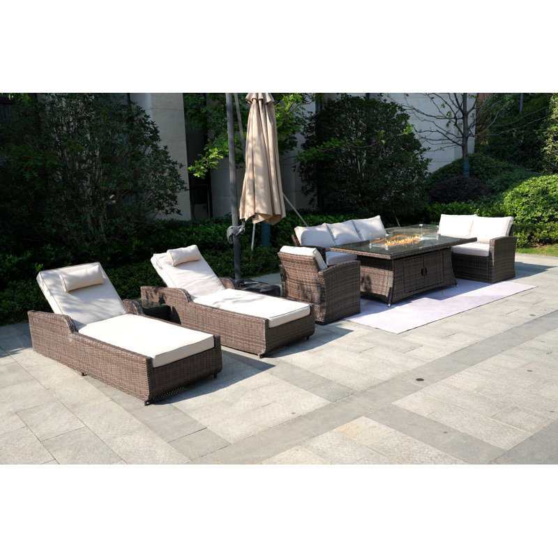 8 - Person Patio Conversation Set with Cushions