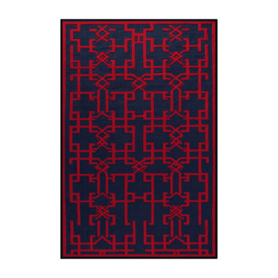 Machine Washable Trellis Gray Area Rug