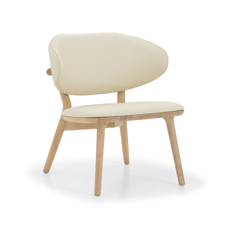 Méridienne de 23 po de largeur Soren, Selle de cuir, Cuir gland vegan