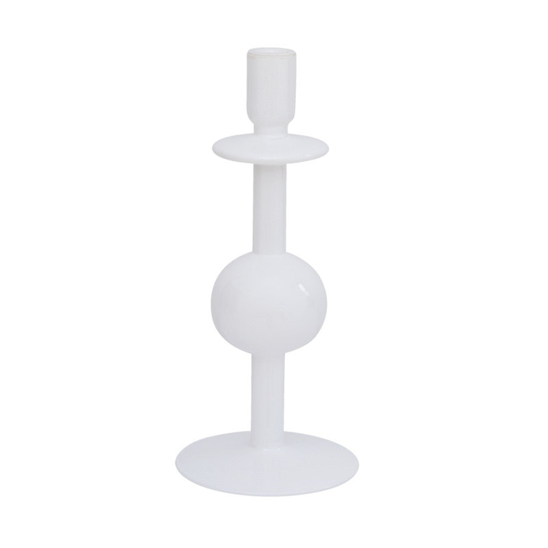 Bougeoir de table en verre
