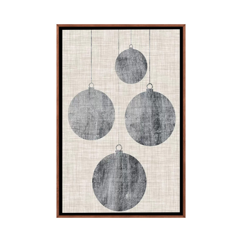 Sophisticated Christmas Collection E by Grace Popp - Print, Classic Wood Framed, No Mat, 26" H x 18" W x 1.5" D