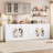 Lovern 55.1'' W 4-Door Sideboard with 3 Drawers, Interchangeable Doors, Close-Out Sales-822976265