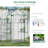 Outsunny Outdoor Walk-In Mini Greenhouse With Mesh Door & Windows, Small Portable Garden Green House With 3 Tiers 6 Shelves, Trellis, & Plant Labels