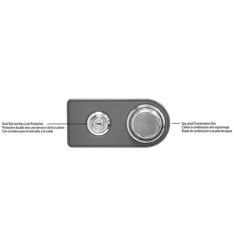 Security Safe With Combination Lock, 1.2 CuFt