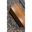 Table basse ovale Betty 100 cm (39,37 po) à plateau relevable cannelé avec rangement, en bois de noyer, avec 3 compartiments cachés, idéale pour le salon ou le bureau.
