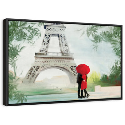 Tropical Paris Romance Canvas Print