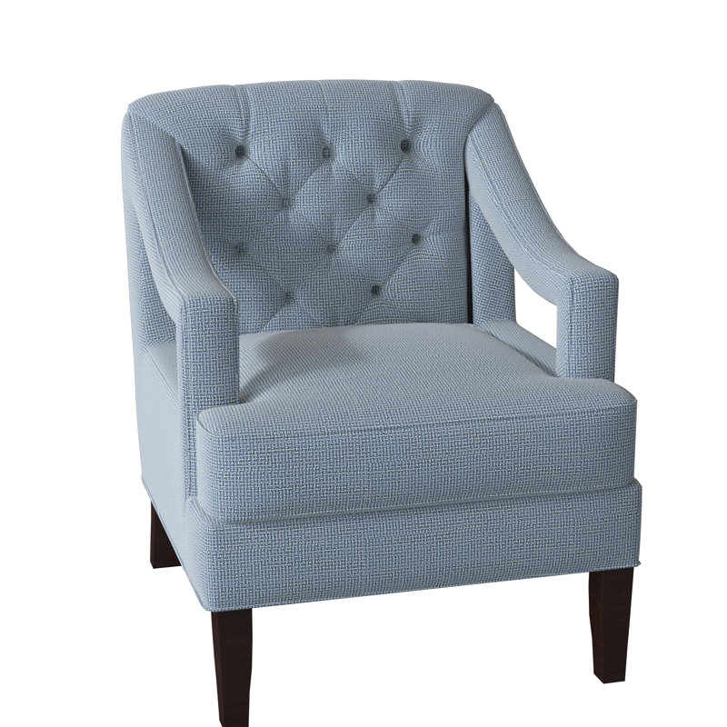 Armchair, Gray, Black Walnut
