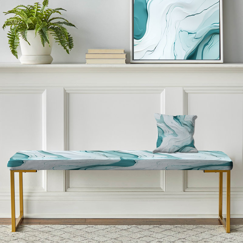 Banc rembourré en marbre Blandi Blandi