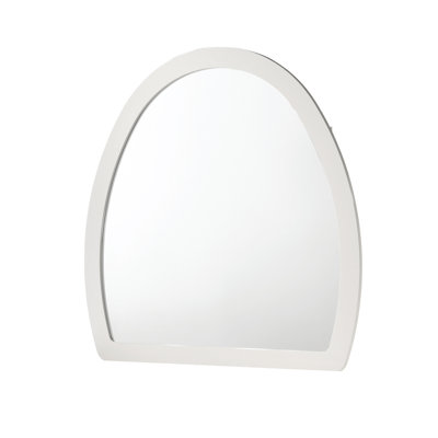 Miroir Kingsley fini or et blanc