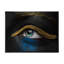 Yeux féminins avec peau noire et chaîne en or - photographie sur toile-59842807-59842808