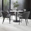 Luca Stone Top Metal Base Dining Table