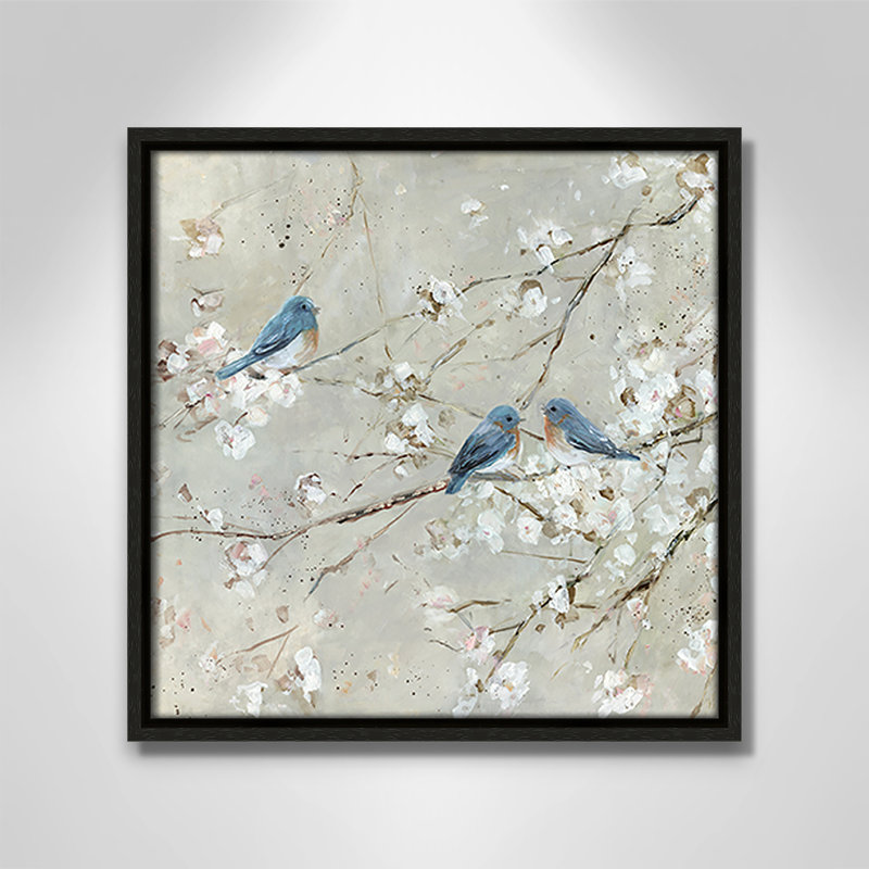 Collection Blue Bird Melody Blue Bird Melody I par Sally Swatland, Espresso, H 13,5 po x l 13,5 po x P 2 po