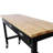 60In Work Bench, Workbench With Drawer Storage, Heavy Duty Bamboo Wood Work Table With Wheels For Garage Home Office