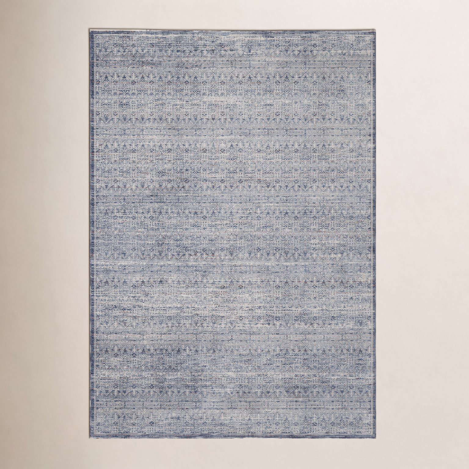 Amber Lewis x Loloi Zuma Denim Ivory Oriental Rug, Rectangle 9'6" x 13'1"