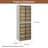 Abdullah 52.76" Foldable Plastic Storage Cabinet with Clear Doors and Removable Shelves-1054414550