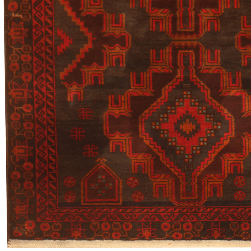 Tapis bleu marine / rouge Dakira