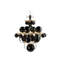 15 - Light Crystal Tiered Chandelier with Glass Accents. Royal BB-86706881-86706884-86706889