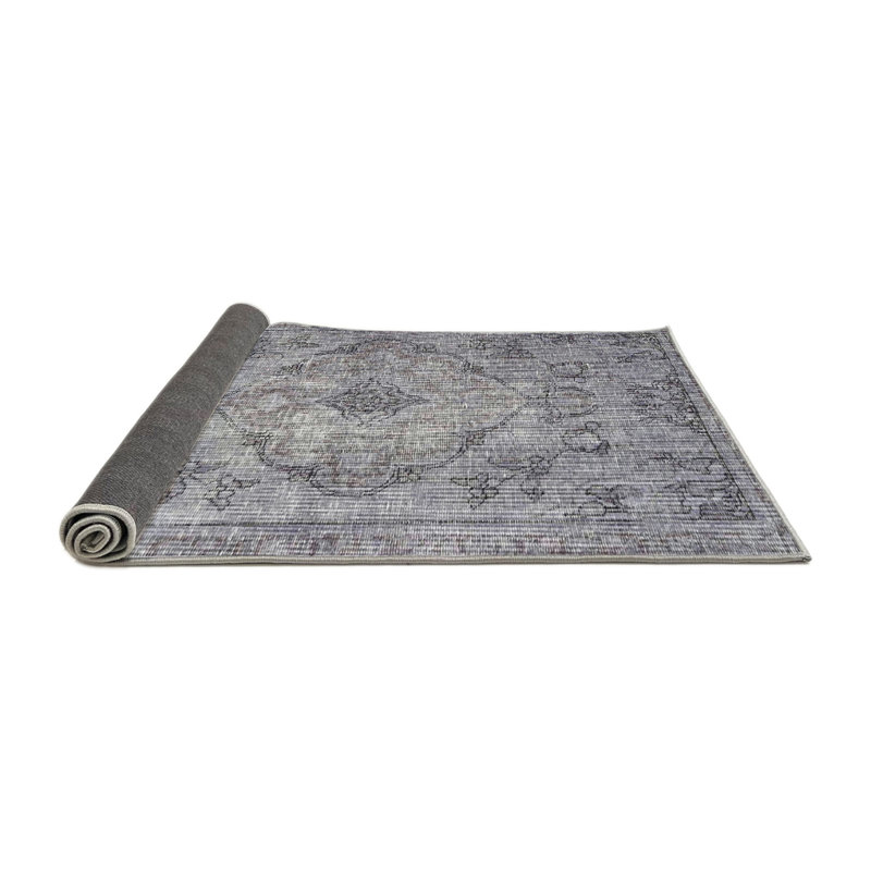 Tapis gris/beige traditionnel Ohio, Rond 4 pi
