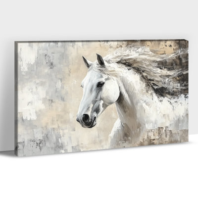Art mural cheval GUTTATE, décoration murale photos cheval, peinture murale cheval pour le salon, art mural sur toile cheval, affiches à cheval pour bureau mural encadrées prêtes à être accrochées 12 po x 16 po
