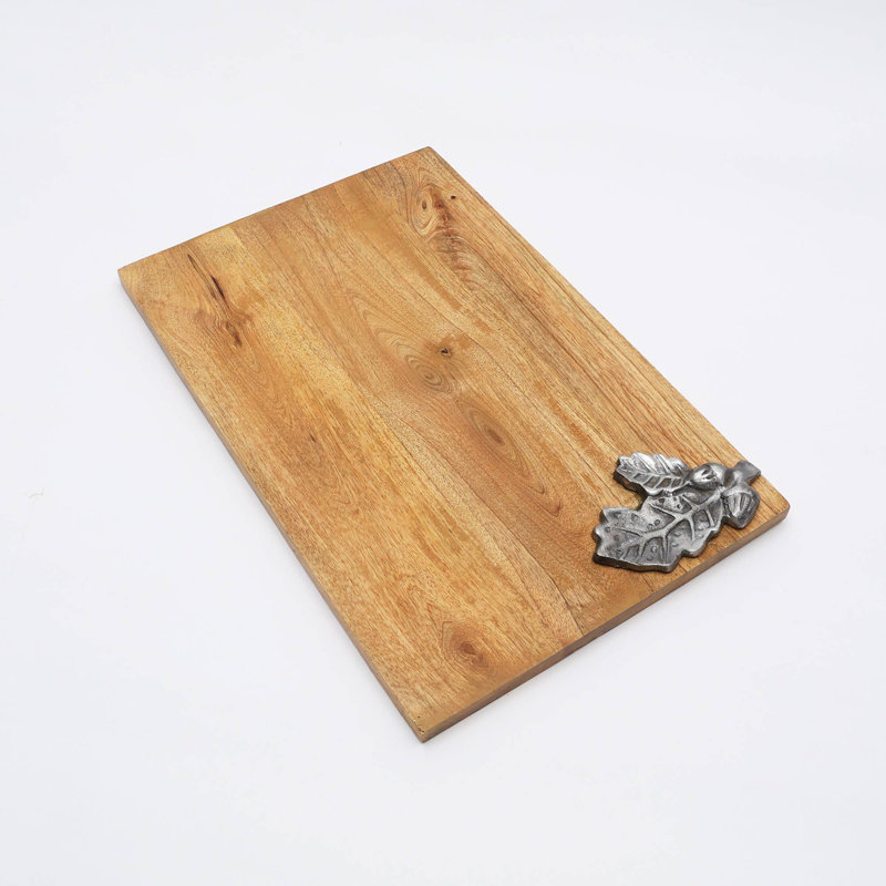 Wood Chopping Board | Leaf Land Wooden Platter | Serving Board | Cutting Board | 17x11"