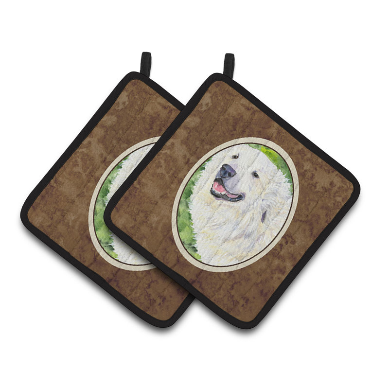 Caroline's Treasures Great Pyrenees Polyester Potholder