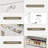 Shoe Storage Cabinet with 3 Flip Drawers, Narrow Shoe Rack with Diamond Handles for Entryway, Hallway, Living Room, White (Set of 2)