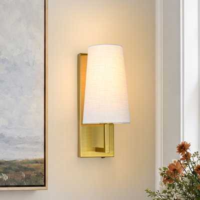 Applique murale moderne en tissu 1 lumière